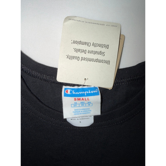 NWT S Men's Champion Black Heritage T Streetwear Multi-color Logo Old English - Picture 5 of 10